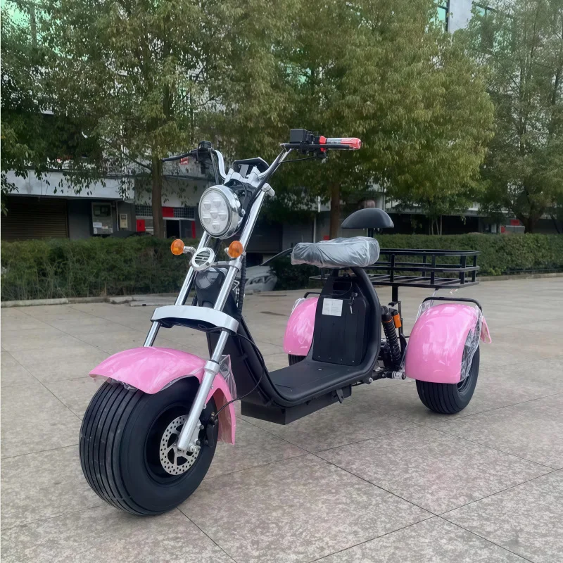 Electric Tricycle 12Inch FatTire Adult 3000W60V40AH Removable Lithium Battery Full Suspension Mountain Off-road Electric Scooter