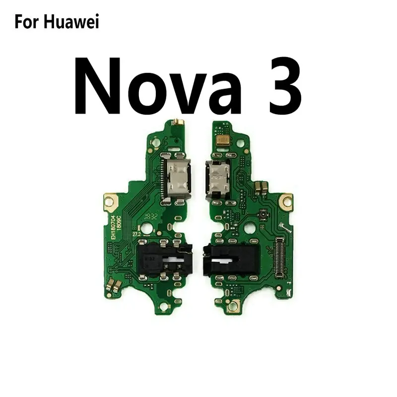 New USB Charging Port Dock Connector Charger Flex Cable & Microphone For Huawei Nova 3 3i 3E Mobile Phone