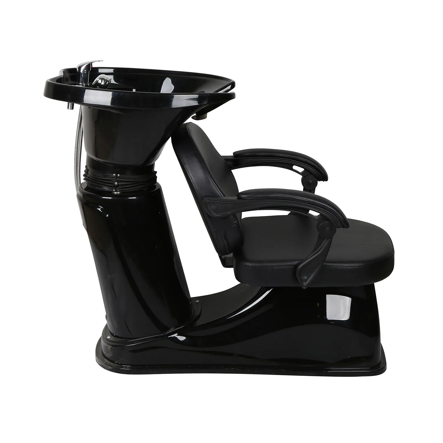 Hair salon semi-reclining shampoo bed special hair salon barber shop plastic flush bed chair