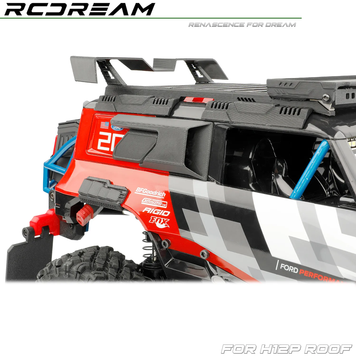 RCDream 1/12  Armored Protective Block for H12P Roof