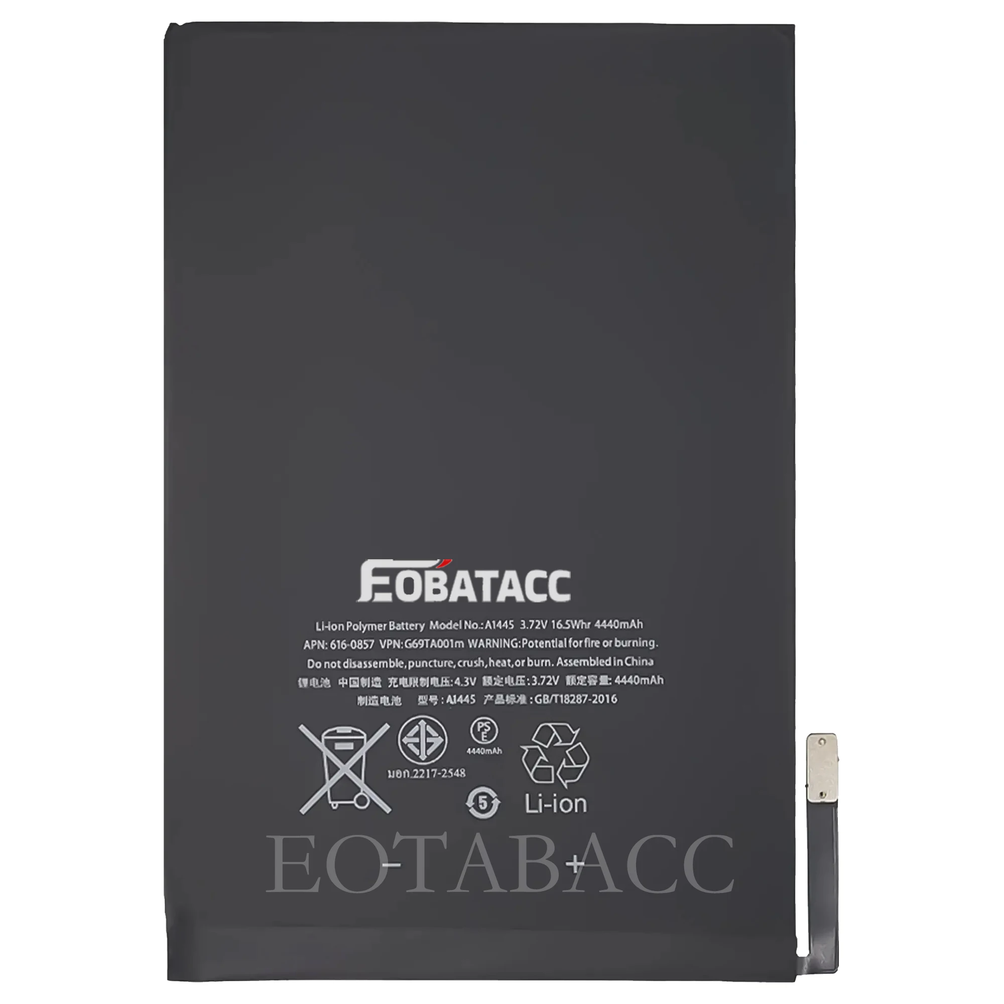 EOTABACC New 100% High Quality MINI Battery For Apple Ipad mini1 A1432 A1445 A1454 A1455 TAB Bateria+ Free Tools