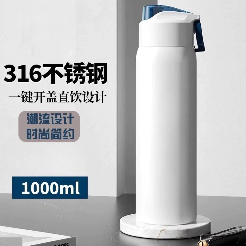 Portable 316 Stainless Steel Vacuum Insulated Tumbler,Bounce Lid Travel Water Cup for Outdoor Car