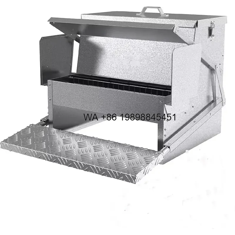 Wmwmnu Metal Automatic Chicken Feeder for Poultry Farm Chicken Coop Animal Feeder Farm Equipment