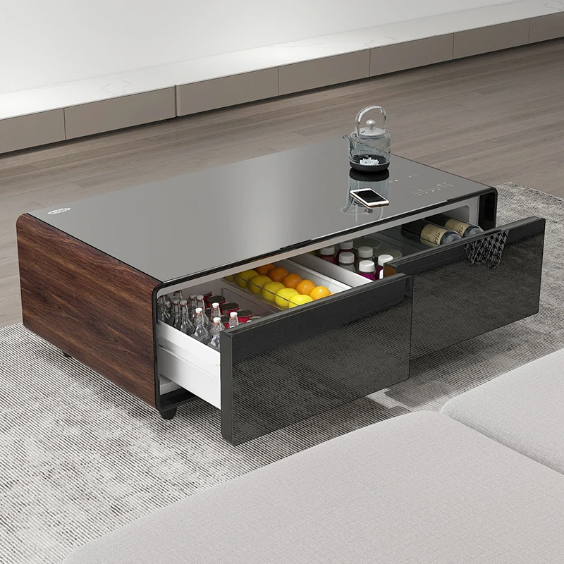 smart coffee table smart refrigerator party special multi-function wireless charging music