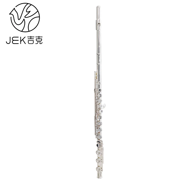 JEK JEK series 17 keys G3RBES open carved French keys silver flute head and E key C flute B tail