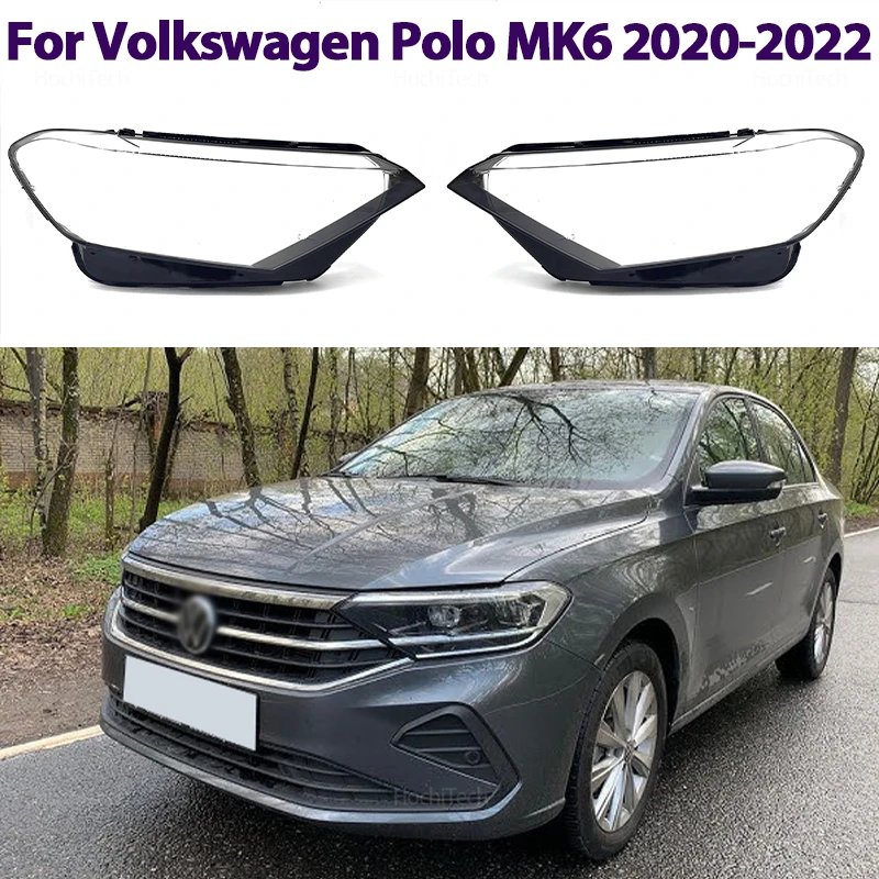 

Auto Front Headlight Cover Lens Glass Headlamps Lampshade Lamp Shell for Volkswagen Polo MK6 AW BZ 2020-2022 Russian Version