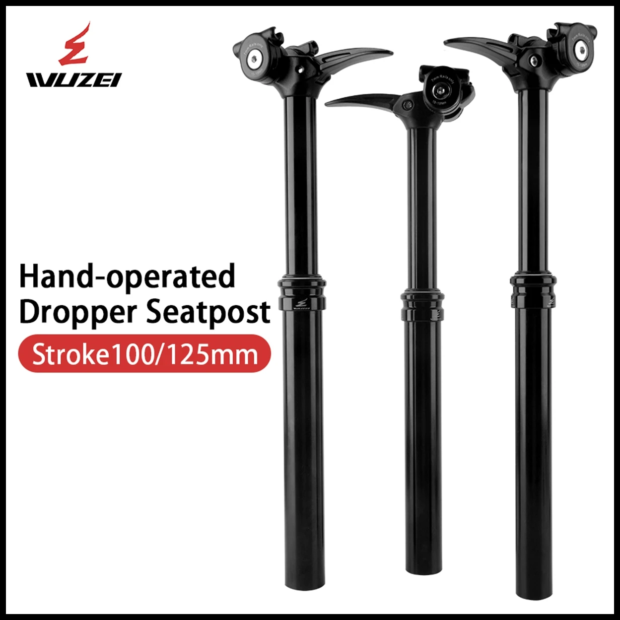 

Регулируемый подседельный штырь WUZEI MTB 100 125 мм, подседельный штырь для горного велосипеда 27,2 30,9 31,6 мм, телескопическая капельница для велосипеда, велосипедные детали