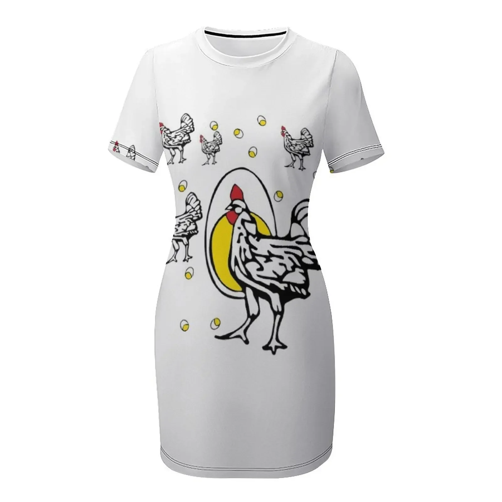 Roseanne poulet robe à manches courtes robe de bal 2025 vêtements d'été vêtements robe