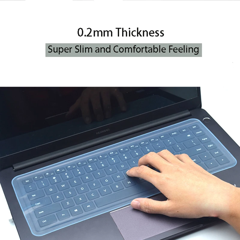 

2PC Univeral Keyboard Cover Protector Colorful Waterproof Dustproof Silicone Film 14-15.6inch Keyboard Protective Shell