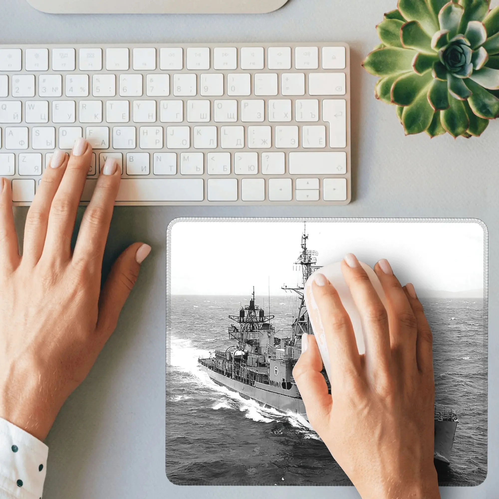 USS ROBERT H. MCCARD (DD-822) SHIP'S STOR マウスパッド コンピュータ キーボード マウス マット ゲーマー PC ラップトップ デスク マット オフィス テーブル マット