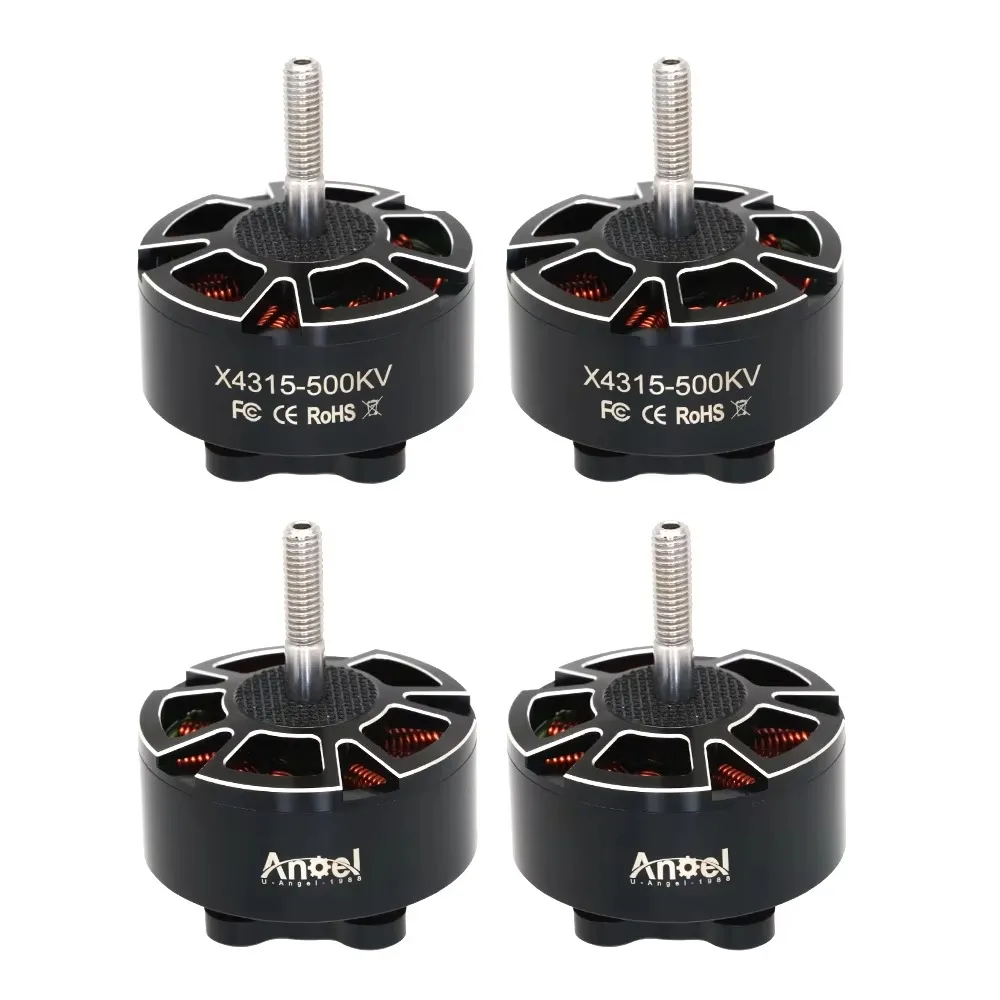 SmCp4pcs RC Motor X4315 4315 400KV 500KV 600KV Brushless Motor 6S 8S 13 Inch Long-range Large Torque X4315 RC Aircraft Parts