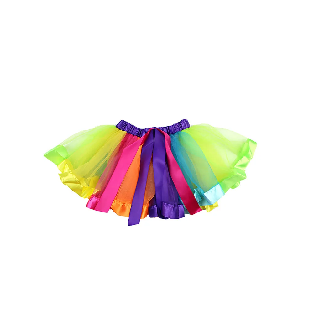 

1 set 1 Set Bubble Unicorn Hair Band Tulle Skirt For Kids Party Banquet Decoration Rainbow Bubble Skirt L 6-10 Years Old