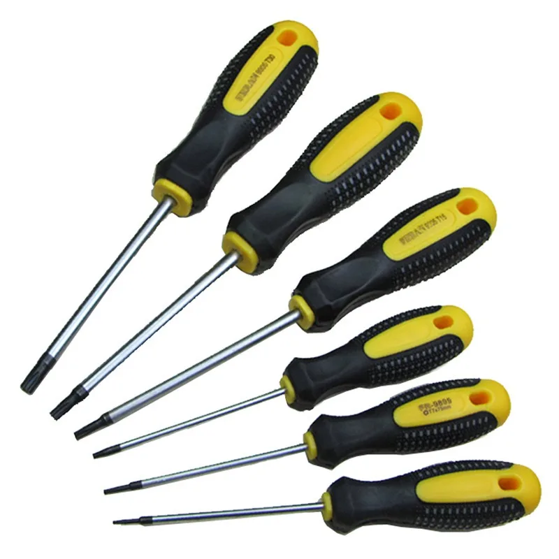 

Отвертка Torx T5 T6 T7 T8 T9 T10 T15 T20 T25 T27 T30, Магнитная отвертка с отверстием, ручные инструменты для домашнего ремонта телефонов, 1 шт.