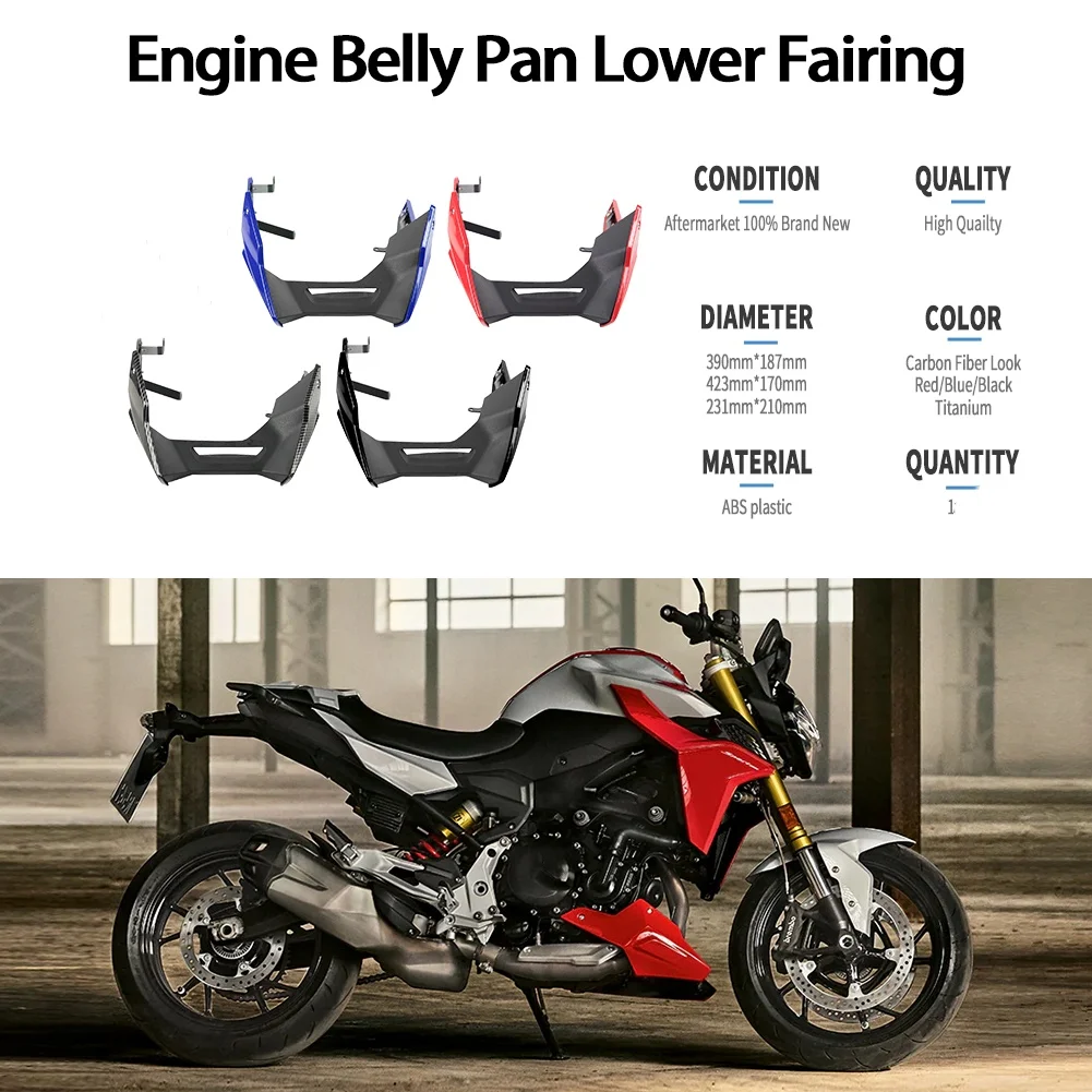 

For BMW F900R F900XR 2024-2019 Motorcycle Engine Chassis Shroud Exhaust Shield Guard Belly Pan Lower Fairing Protection Cover