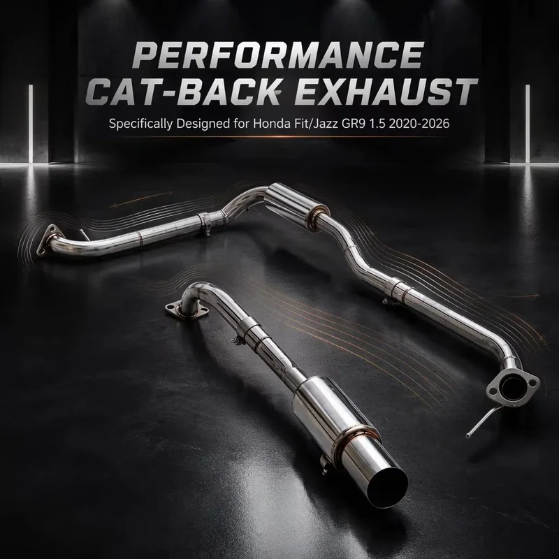 Perfectly Customized Performance Cat Back Exhaust Muffler Specifically Designed for Honda Fit/Jazz  GR9 1.5 2020-2026