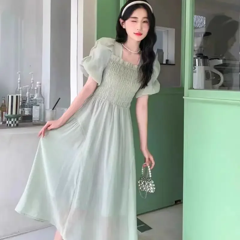 Women\'s Dress Mesh Cute Fairy Kawaii Long Maxi Female Dresses Clothes Sensual Sexy One Pieces Fashion Summer 2024 Outfits Hot X