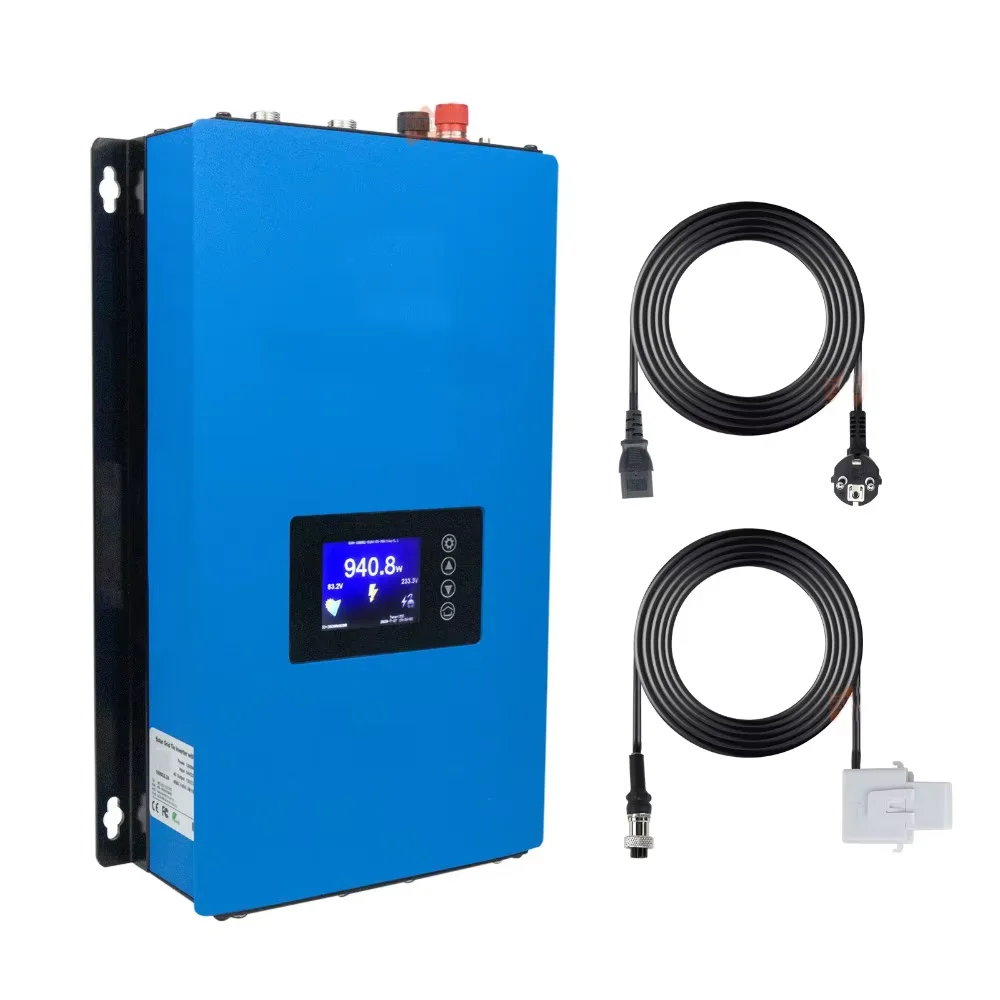 1KW 2KW Solar Grid Tie Inverter for Solar Panel Battery 1000W 2000W Limiter for PV Power DC 22-65V45-90V AC 110V 120V 220V 230V