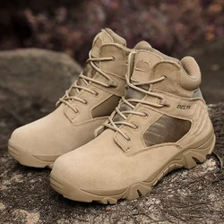 Outdoor combat training boots men spring and summer high-top delta desert tactical shoes shock-absorbing American marines