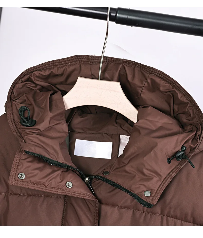 2025 Giacca invernale in cotone ispessito da donna Casual vestibilità ampia tinta unita cappotto con cappuccio giacca imbottita in cotone capispalla moda