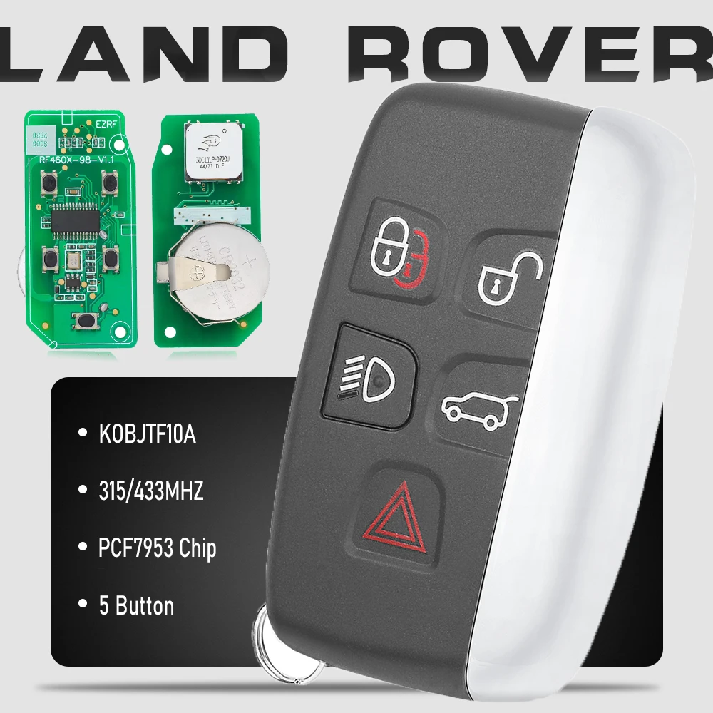 

KEYECU KOBJTF10A Smart Remote Key Fob 315MHz/433MHz 7953 for Land Rover LR2 LR4,Range Rover Evoque Sport 2012 2013 2014 2015-17