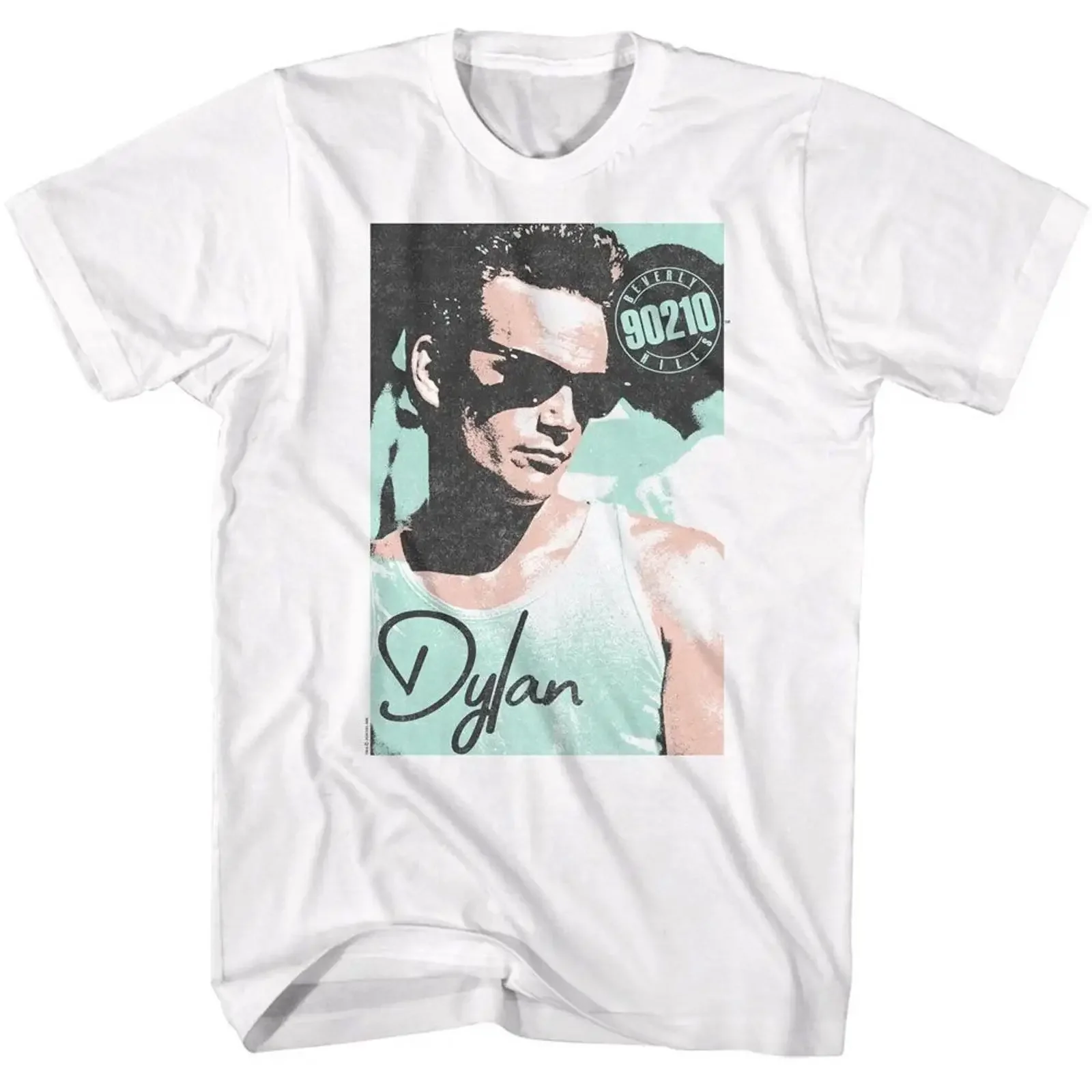 Beverly Hills 90210 Dylan Grafik T Shirt Kurzarm Herren Crew Neck Weiß vintage Washed Top For Everyday Wear Versatile Unisex