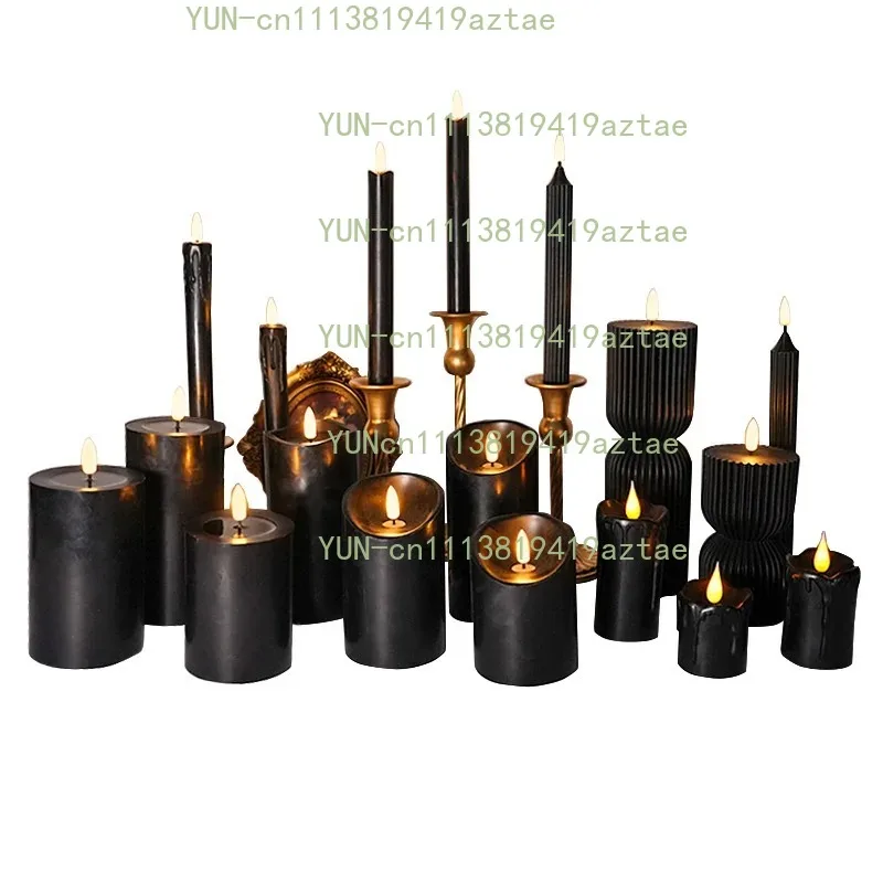 3‑Pack Magic Black Series Candle Easter Halloween Bar Club Decoration Accessories