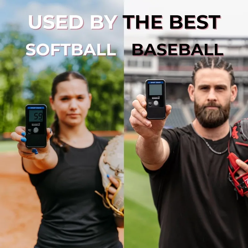 Smart Speed Gun for Baseball, Hockey, Softball - Accurate Pitching & Sports Speed Measurement