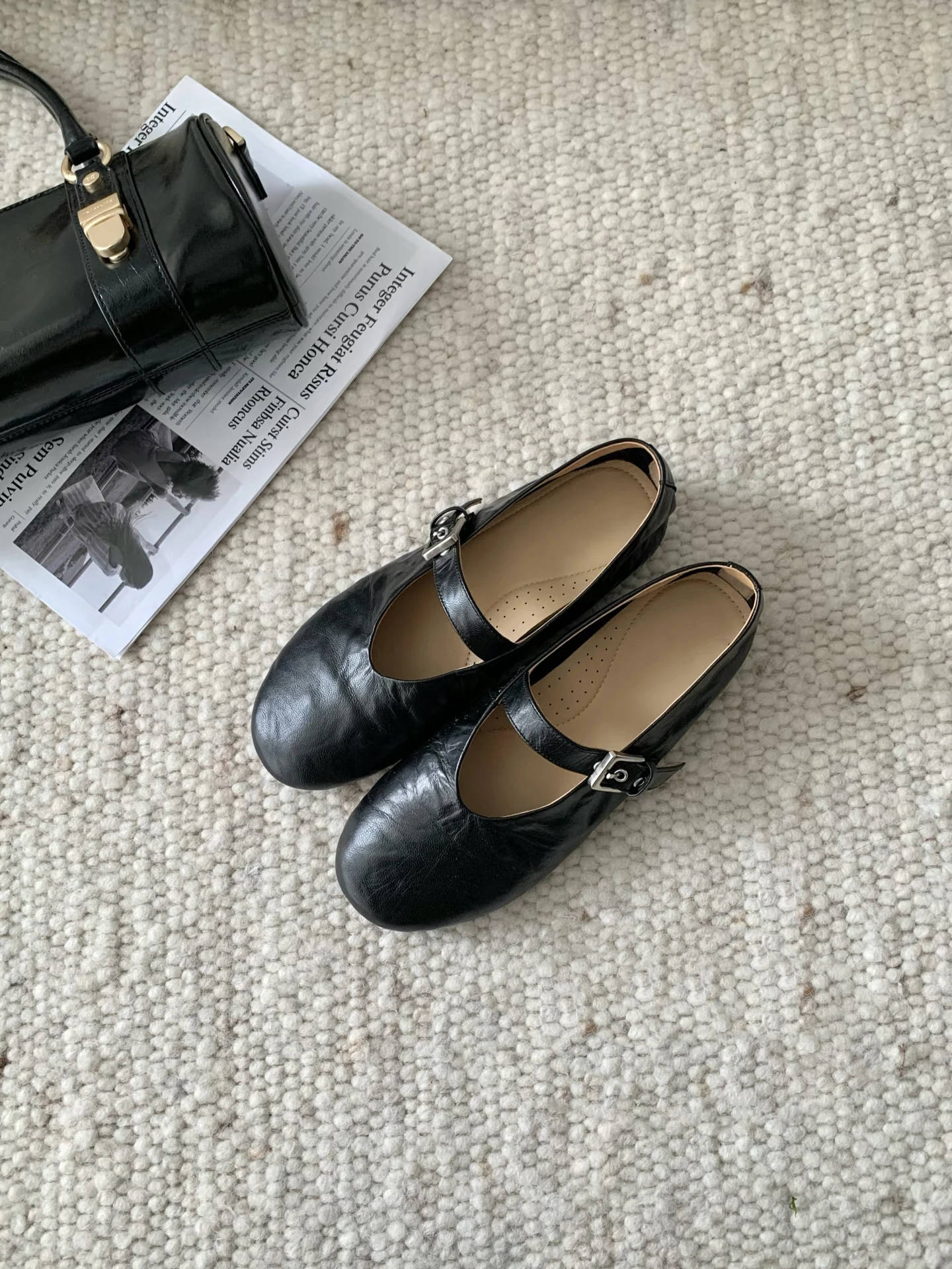 soft-leather-comfortable-commute-mary-jane-ballet-flat-women's-spring-flats-grandmother-shoes-soft-bottom-single-shoes