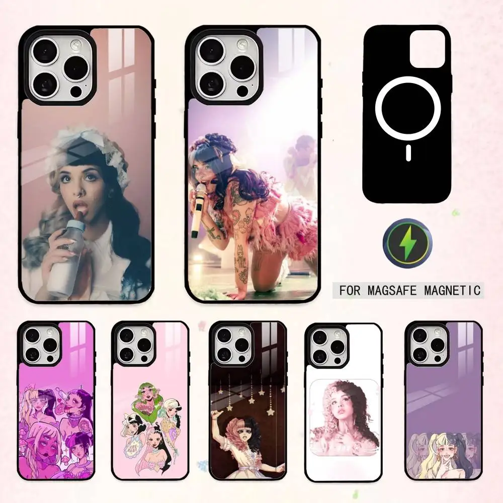 

Singer M-Melanie Martinez Phone Case For iPhone17,16,15,14,13,12,11 Plus,Pro Max Magnetic For Magsafe Wireless Charging