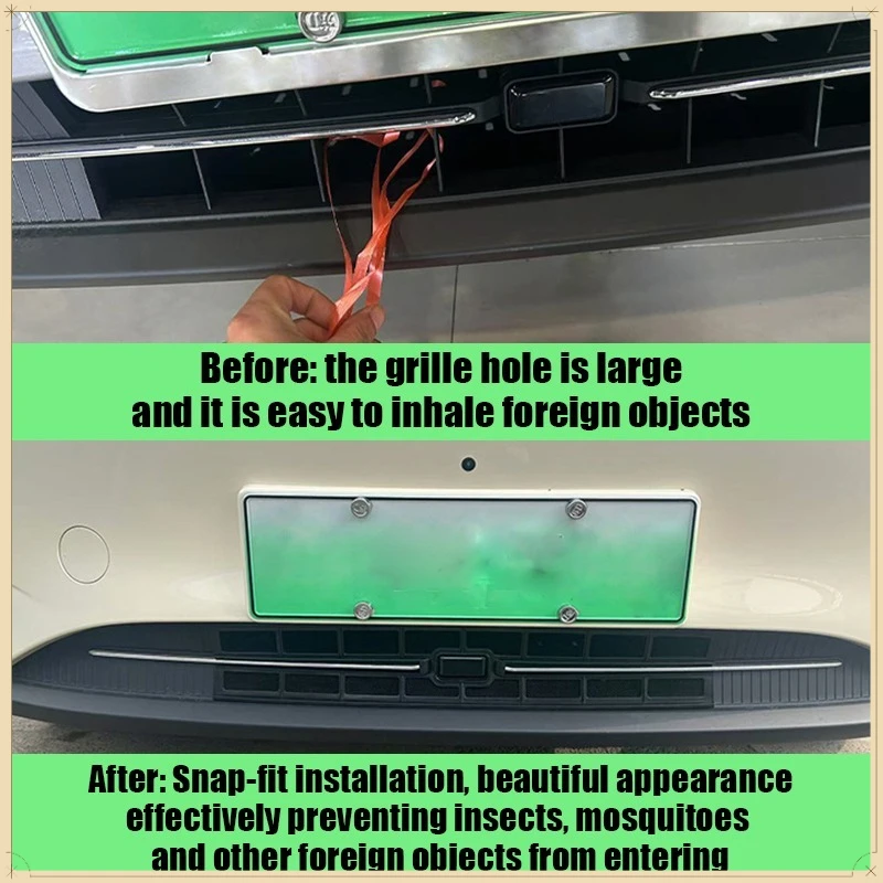 Front Grille Bug Screen Radiator Guard No Drill Insect Protection Mesh Exterior Accessory For Geely Xingyuan EX2 2025 2026