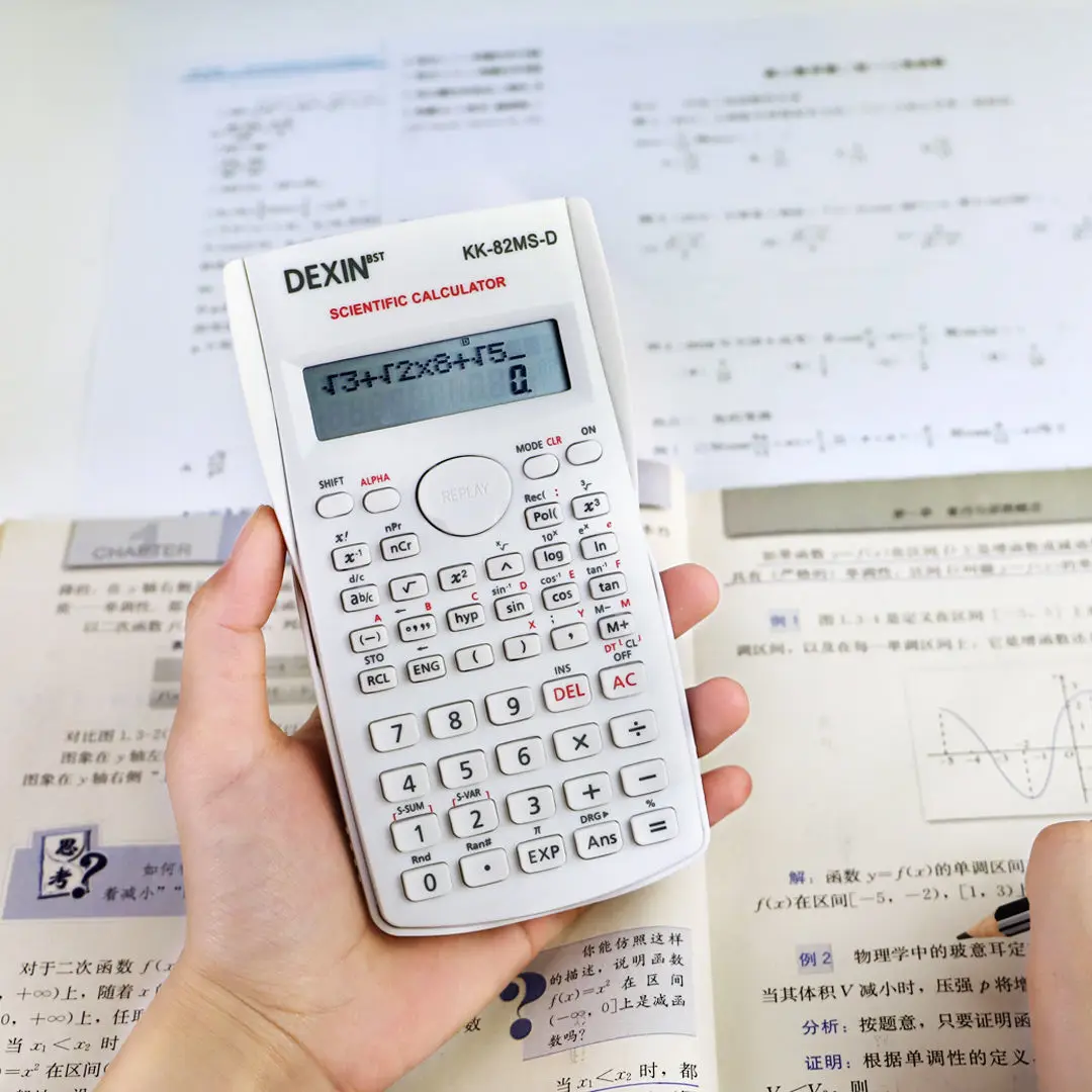 Portable Dual Row Screen Multi-Functional Scientific Function Calculator Essential Stationery for School And Office Supplies