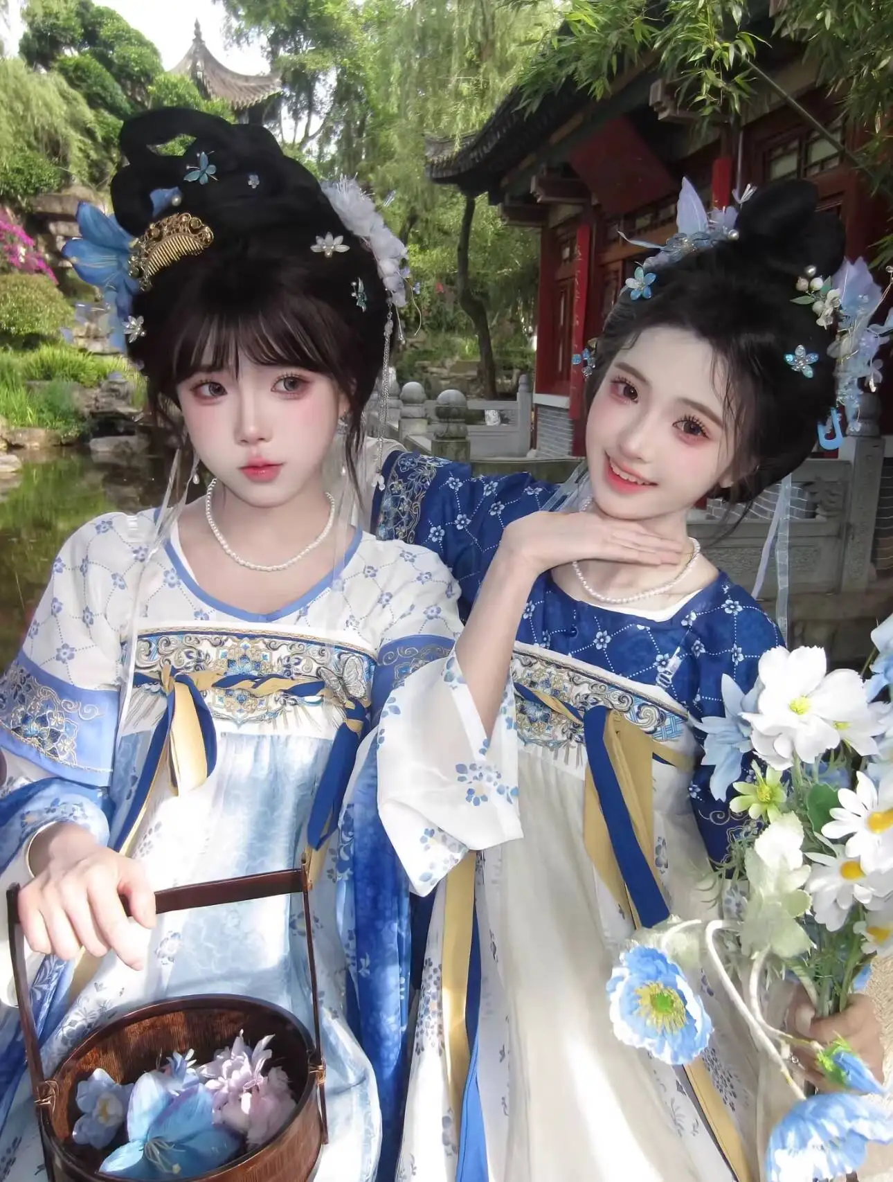 

Женский костюм в стиле Ханьфу династии Тан: вышитая юбка до груди, двухцветная, для повседневной носки, весенне-летний, для косплея и Хэллоуина