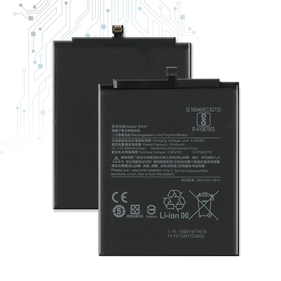 BM38 BN20 BN36 BN45 BM3F BM3J BM3L BM3M Battery For Xiaomi Mi 2S 3 4 4i 5 5C 5S 5X 6 6X 7 8 Explorer 9 9T 10 10T A3 SE Pro Lite