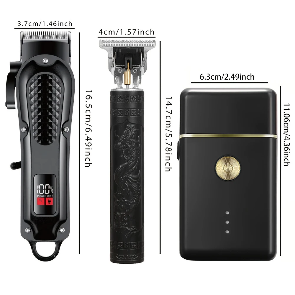 Professional Electric Hair Clipper,Rechargeable Hair Trimmer,Beard Trimmer,Men's Shaver,GW-9775,RQ-8018,T9,Kit1,Kit2,Kit3 image 6