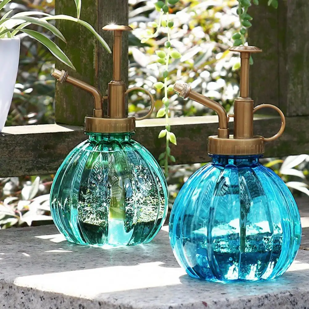 Compact Plant Mister Retro Spray Bottle Vintage Pumpkin Spray Bottle for Plants Hand Pump Mister Fine Mist Sprayer for Indoor