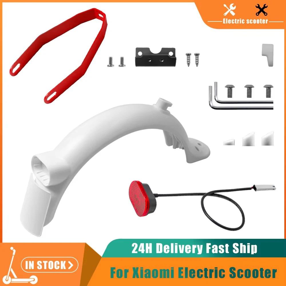 

Rear Mudguard Bracket Taillight Set Mudguard Skateboard Fenders for Xiaomi M365 Pro 2 1S Electric Scooter Essential Spare Parts