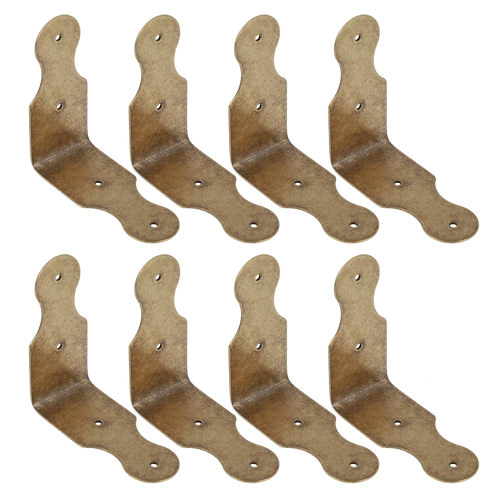 

8 Pcs Copper Accessories Decorative Strips Durable Furniture Edge Guards High Strength Brass Material Wardrobe Desk Chair Box