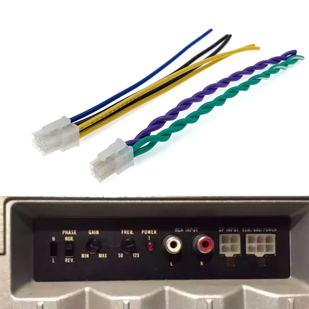 Câble de raccordement d'alimentation pour amplificateur de voiture 4/6 broches, pour haut-parleurs Pioneer TS-WX20LPA TS-WX205A TS-WX206A