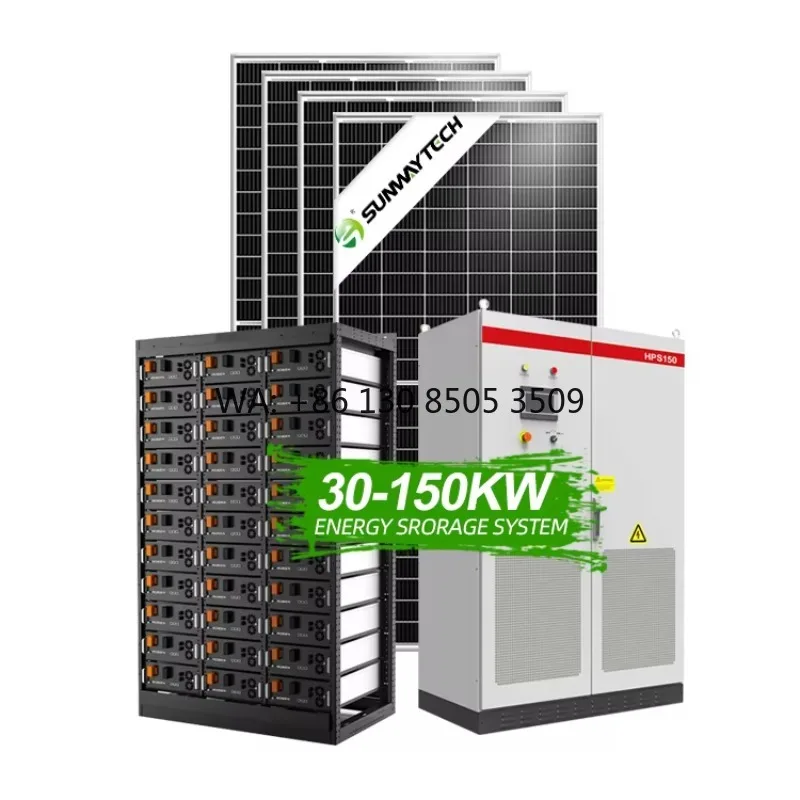 All in One Hybrid Solar System 30kw 50kw 100kw Lithium Battery Energy Storage System for Commercial