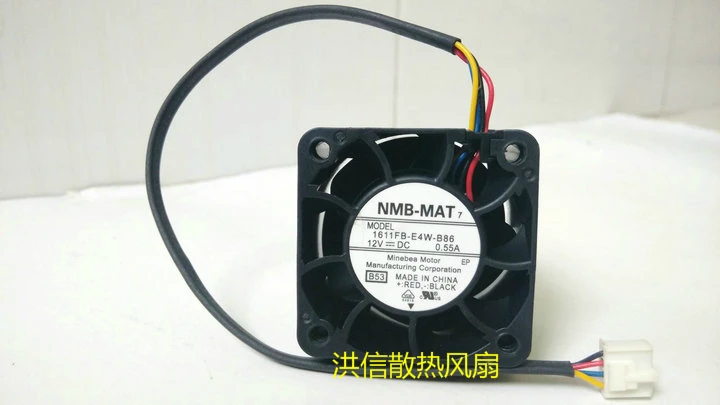 

NMB-MAT 2410ML-05W-B60 BQM DC 24V 0.17A 60X60X25mm Server Cooling Fan