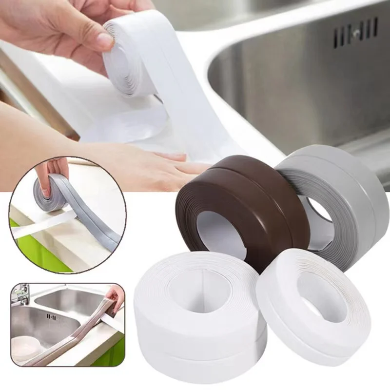 

Bathroom Kitchen Shower Water Proof Mould Proof Tape Sink Bath Sealing Strip Tape Self Adhesive Waterproof Adhesive Plaster