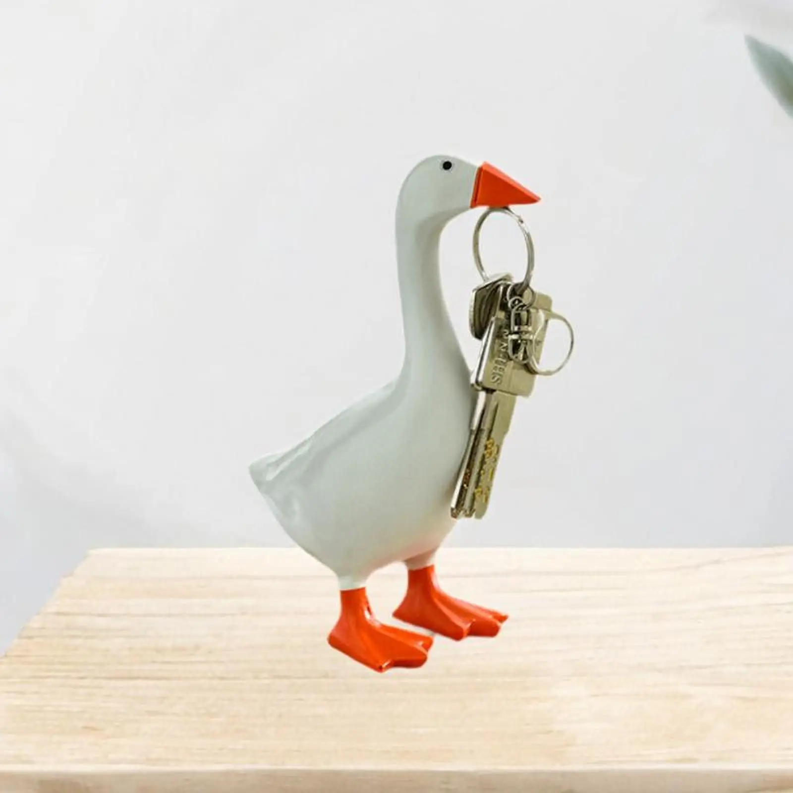 Magnetic Goose Key Holder Silly Goose Figurines for Table Housewarming Gift