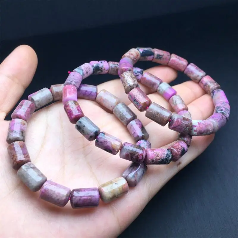 11MM Natural Blue Sodalite Bucket Bead Bracelet Charms Handmade Fortune Energy Mineral Woman Amulet Jewelry Gift 1PCS