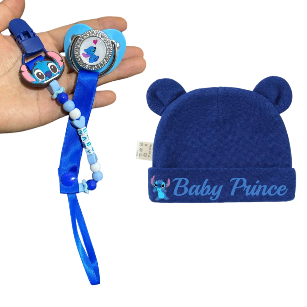 

Жевательная соска для кормления младенцев, цепочка-клипса Kawaii, шапочка с детским принтом, специально разработанная для новорожденных, реквизит для детской фотосъемки.