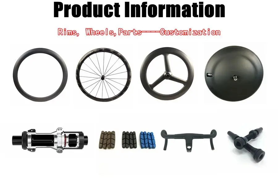 700c Ultra-Light 50mm Carbon Wheels, clincher disc brake carbon rim, premium sturdy wheel accessory for professional road bicycl