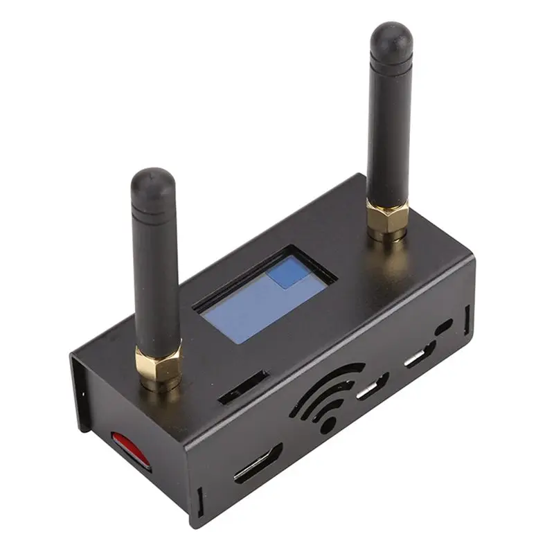 PORK-Assembled Support For Duplex MMDVM Hotspot P25 DMR YSF NXDN With Raspberry Pi Zero W OLED+ Antenna 16G Card Case