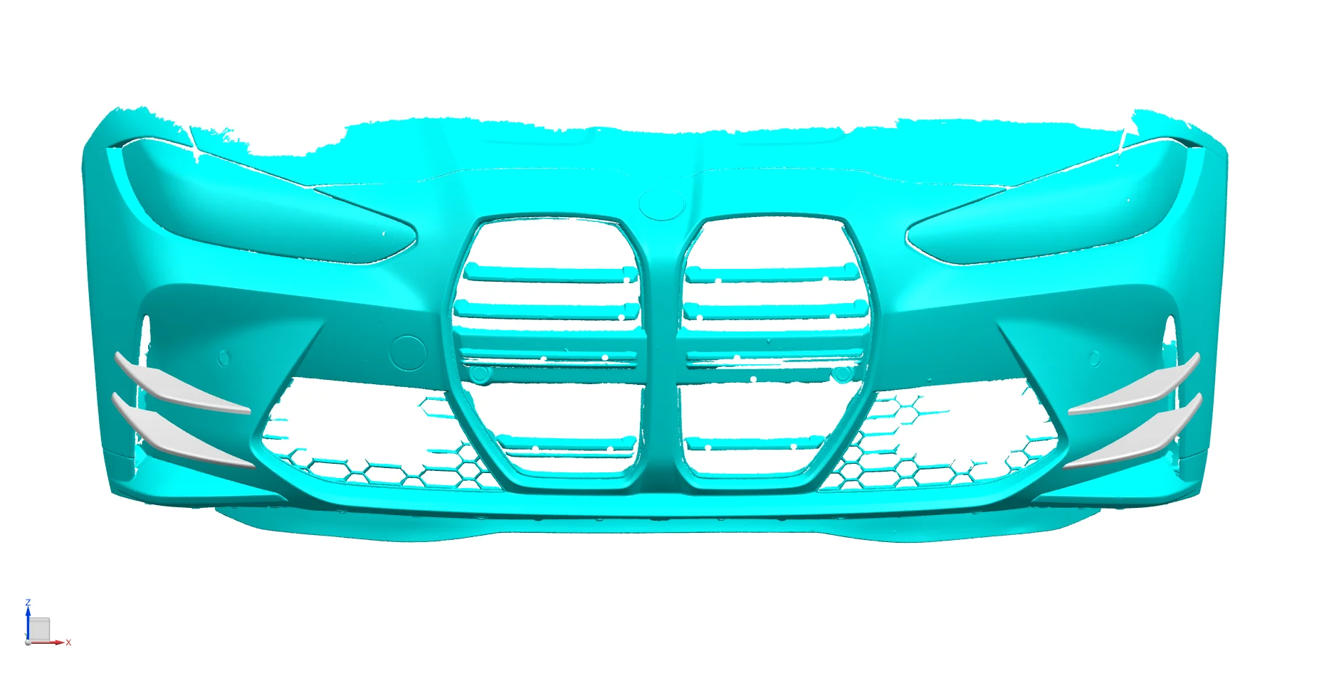 3 Series 4 Series 4pcs/set Carbon Fiber Front Bumper Fin Canards For BMW G80 M3 G82 G83 M4 2D 4-Door 2021-2022
