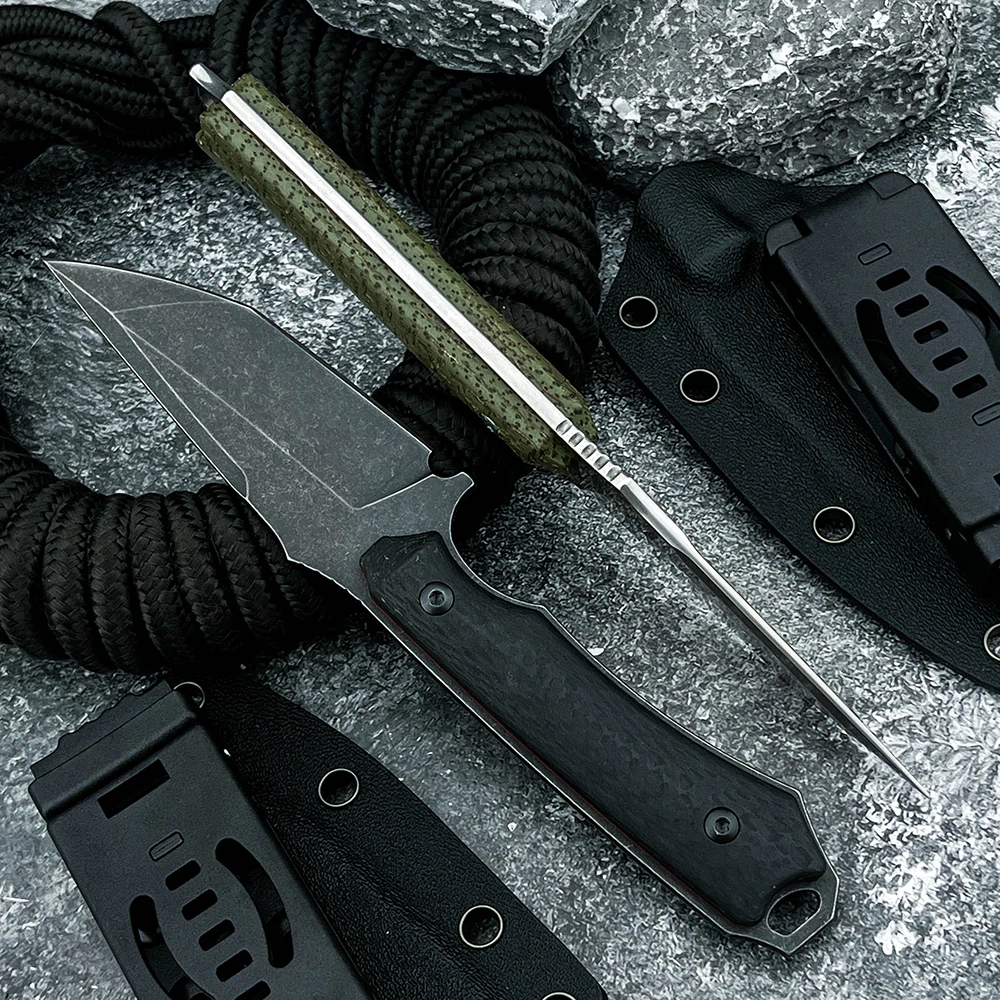

8CR13MOV лезвие дикой природы выживание охота универсальный прямой нож портативный уличный походный нож компактный ежедневный инструмент EDC нож