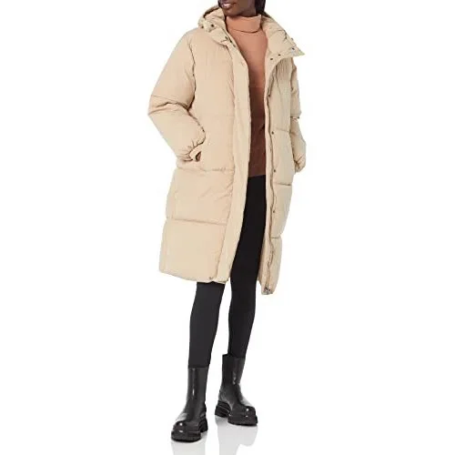 

Over The Knee Cotton-padded Clothes, Winter New Hooded Korean Version Loose Thickened Warm Down Cotton-padded Jacket
