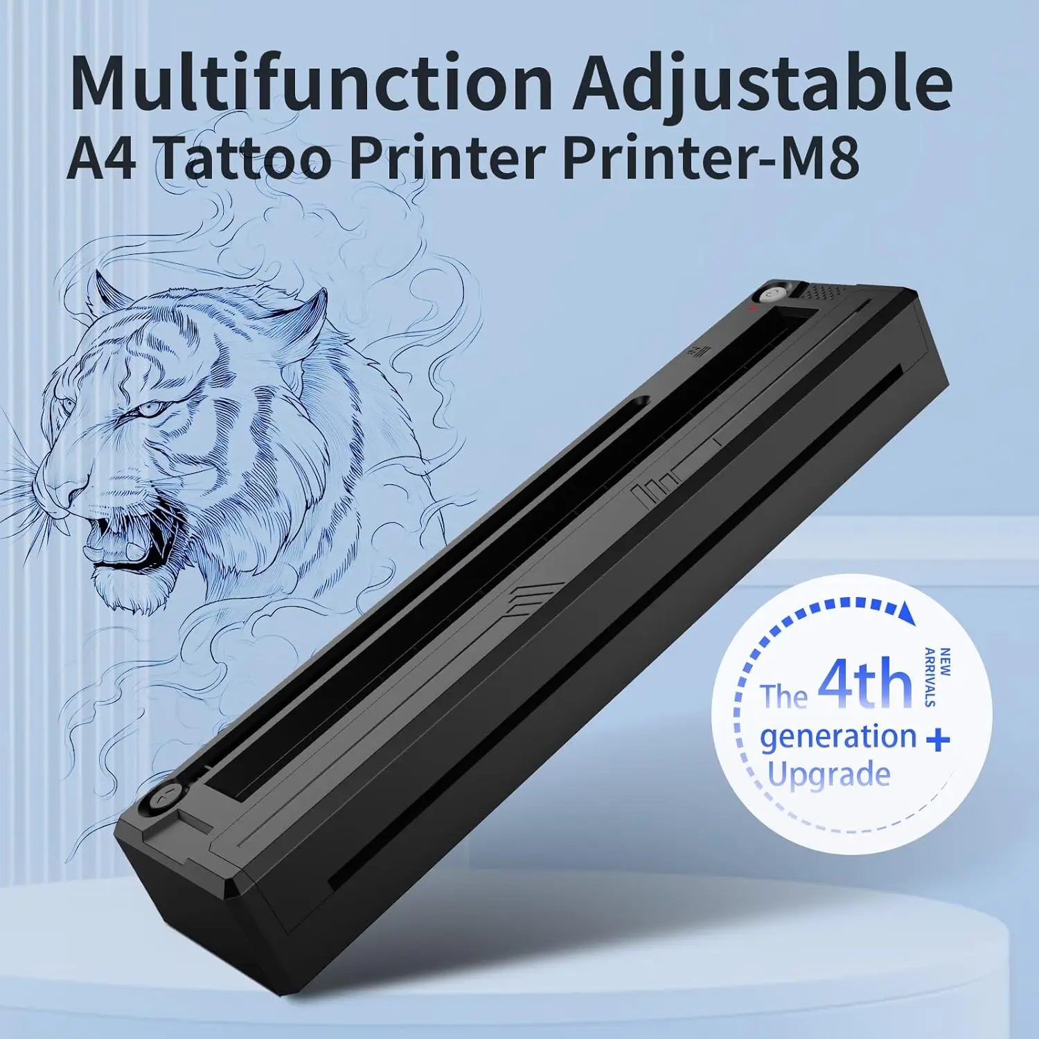 

Portable Tattoo Stencil Printer Beginners Tattoist Wireless Bluetooth Thermal Tattoo Printer Compatible with iPhone/Android/iPad